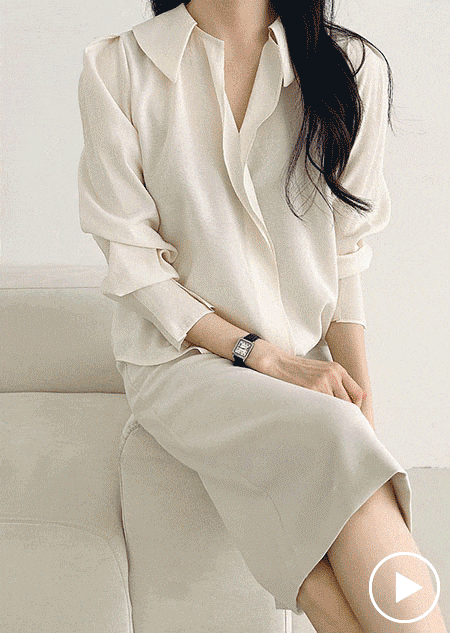 모달 드레이프 블라우스 (3 color)♡韓國女裝上衣
