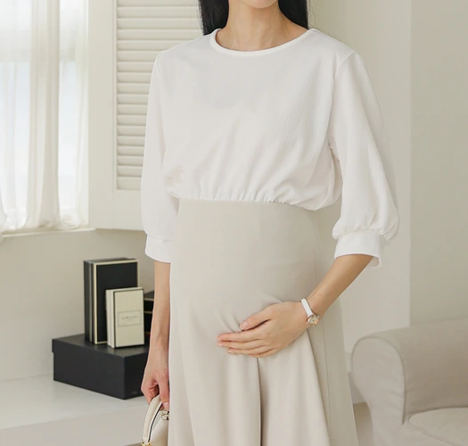 [임부복*구김없는투피스같은 임산부원피스]♡韓國孕婦裝連身裙
