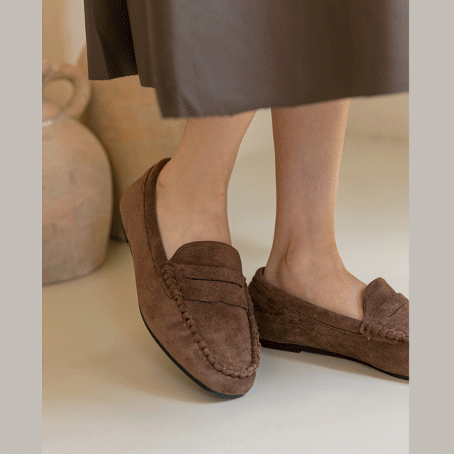 purplia-로우 스웨이드 로퍼♡韓國女裝鞋