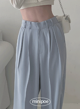 [ 프리오더/MADE ] 파스텔 핀턱 슬랙스pants (2color)♡韓國女裝褲