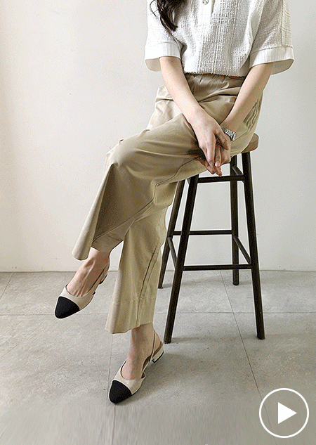트로이 코튼 스판 팬츠 (3 color)♡韓國女裝褲