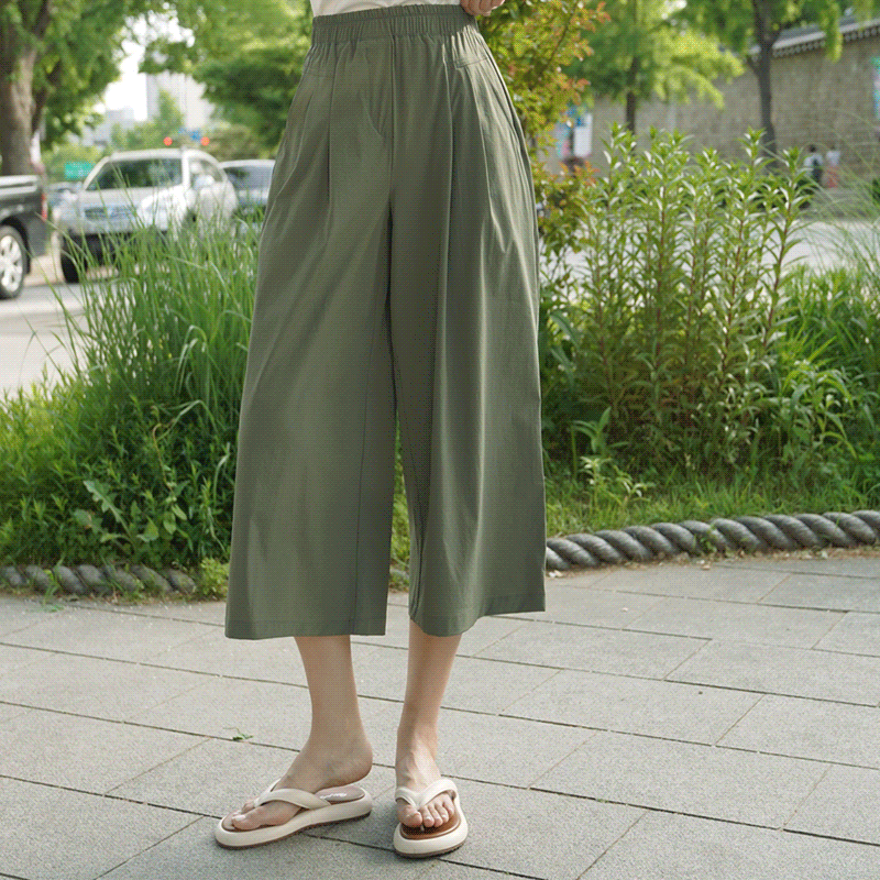 [차원이다른쿨 핀턱와이드팬츠[S,M,L사이즈]]♡韓國女裝褲