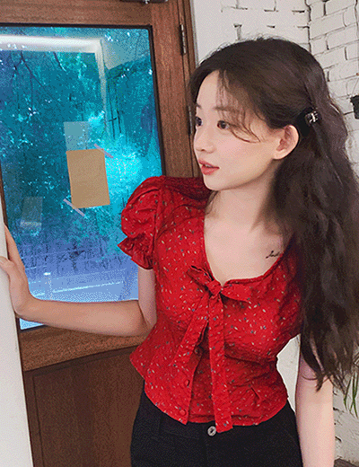 New5%.lovely flower blouse ♡韓國女裝上衣