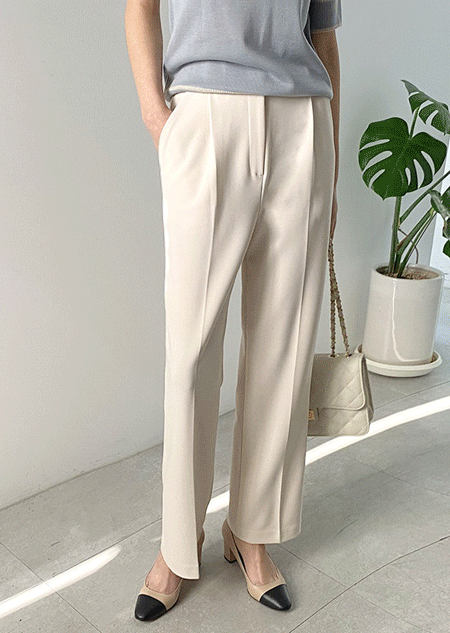 미샵 - 린 세미 와이드 슬랙스 (2 color)♡韓國女裝褲