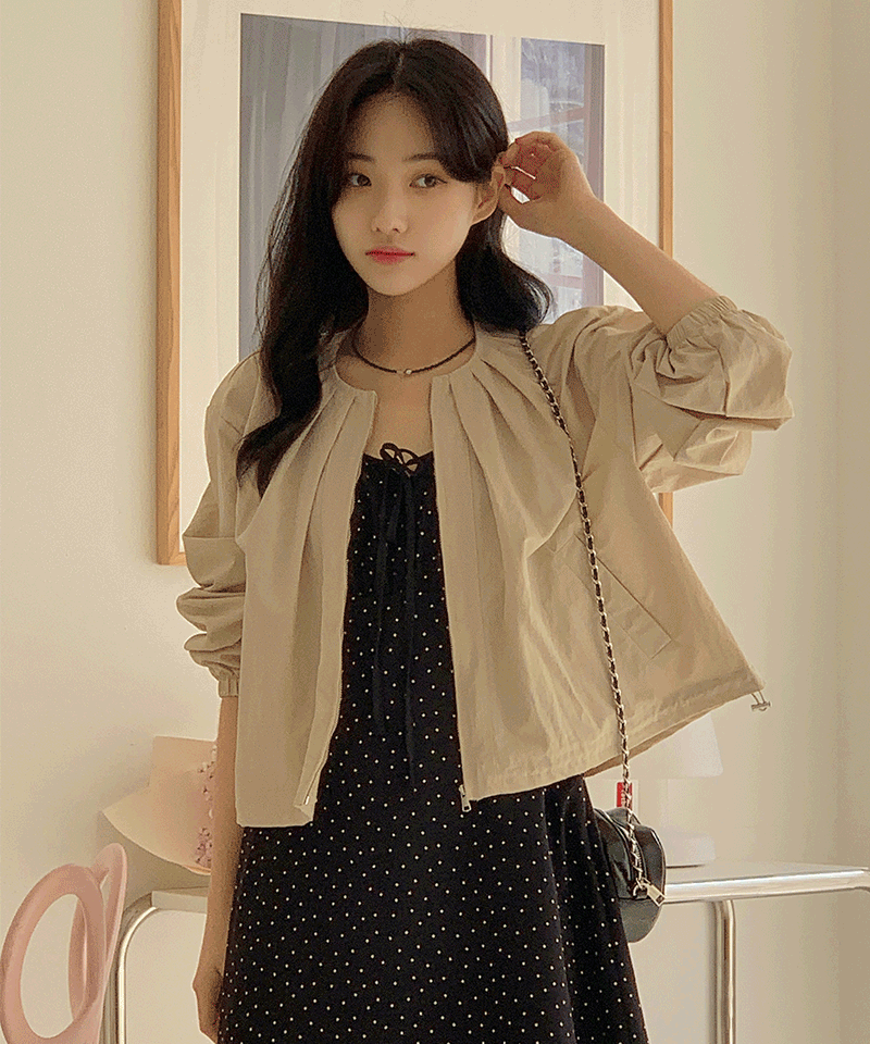 디온 크롭 점퍼 -  달트♡韓國女裝外套